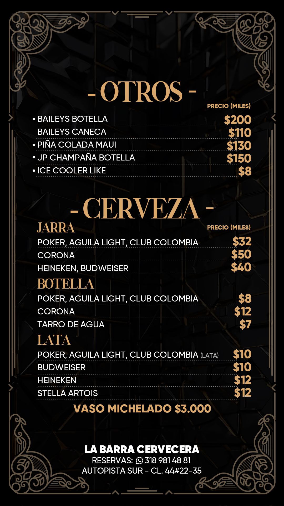 LA-BARRA-MENÚ-VODKA-OTROS-CERVEZA